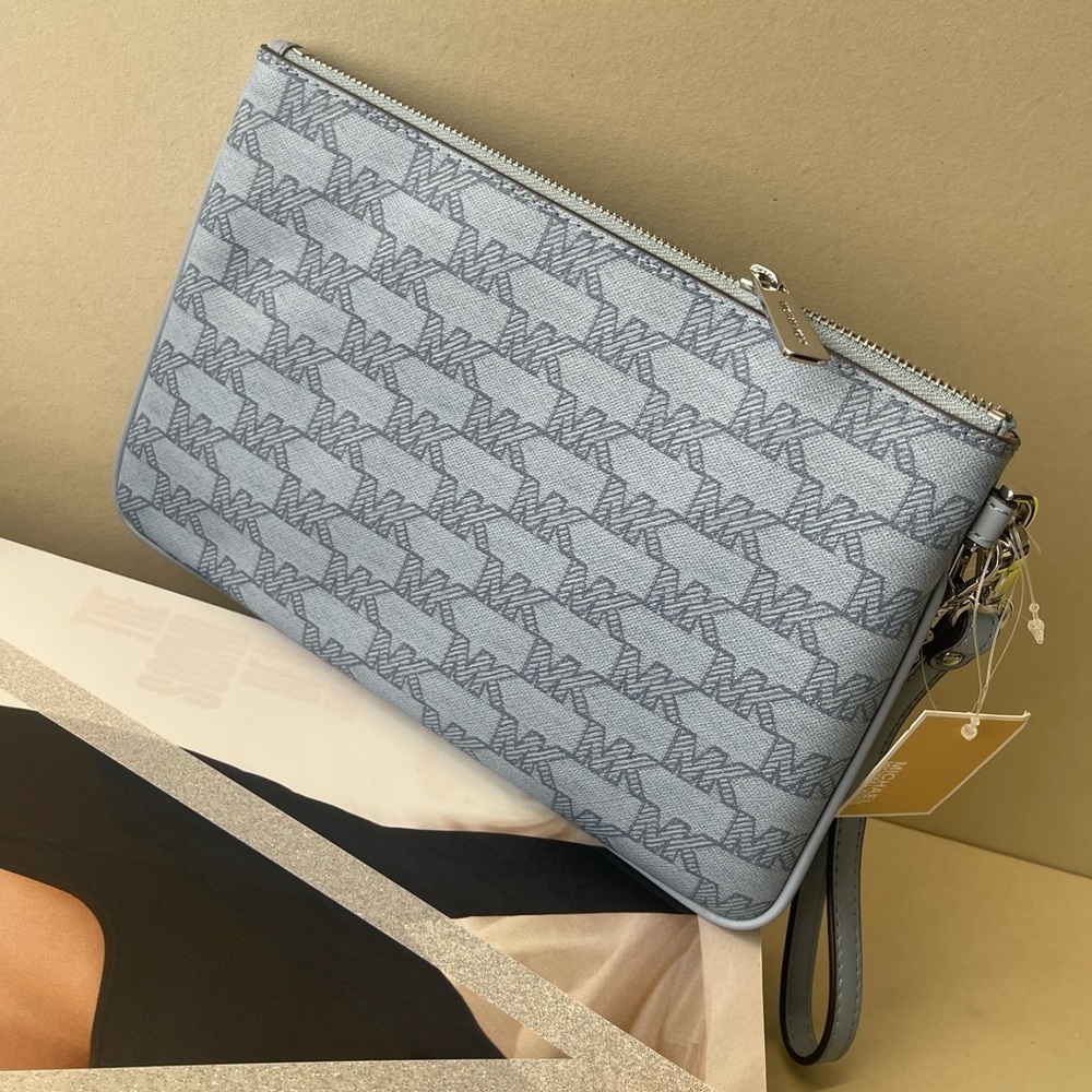 (new+tag) Michael Kors jet set large wristlet clutch plus detachable card case - Picture 8 of 12